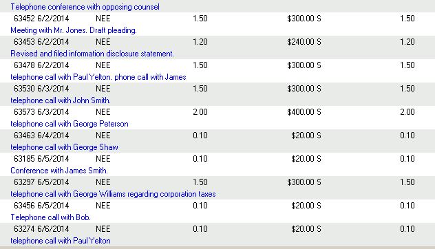 bill prep entries